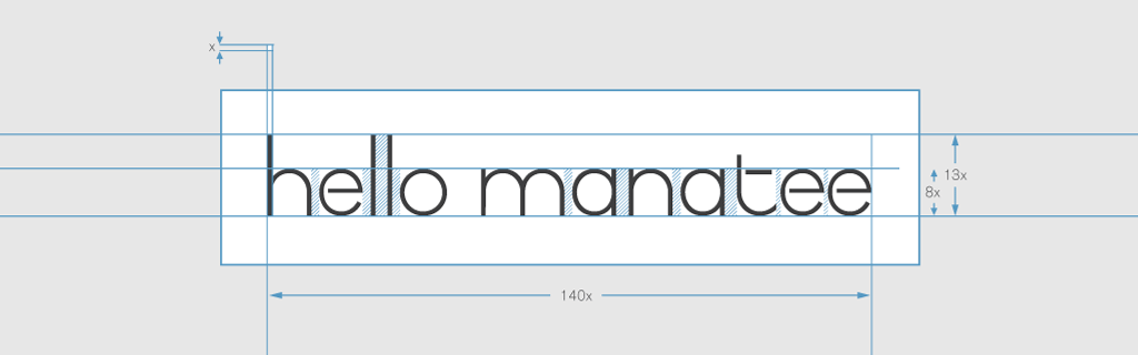 Hello Manatee: working logo