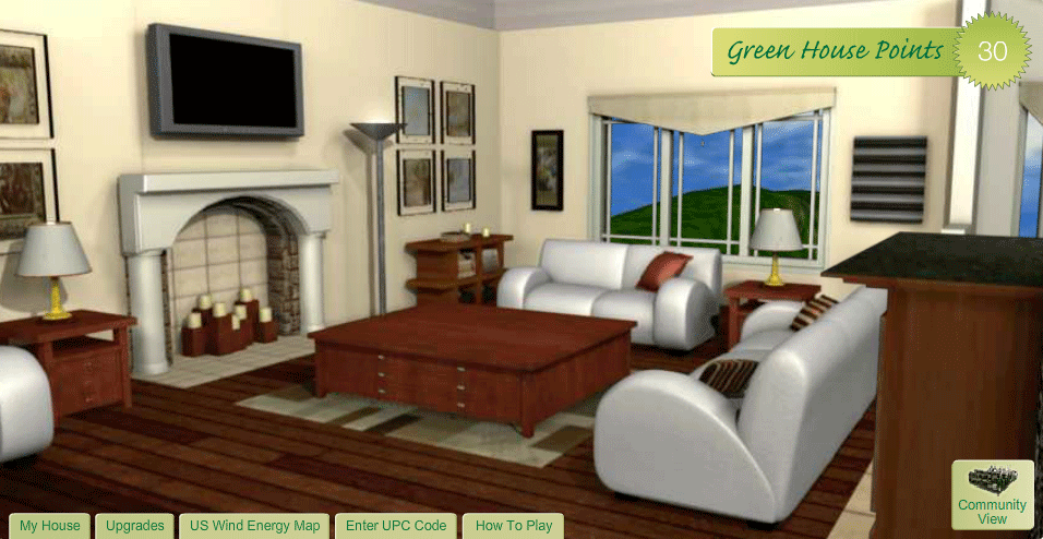 Silk Soymilk: Virtual Green House - living room