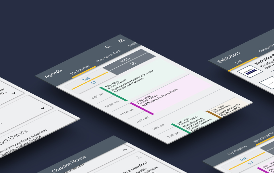 Lanyon app: My Agenda page