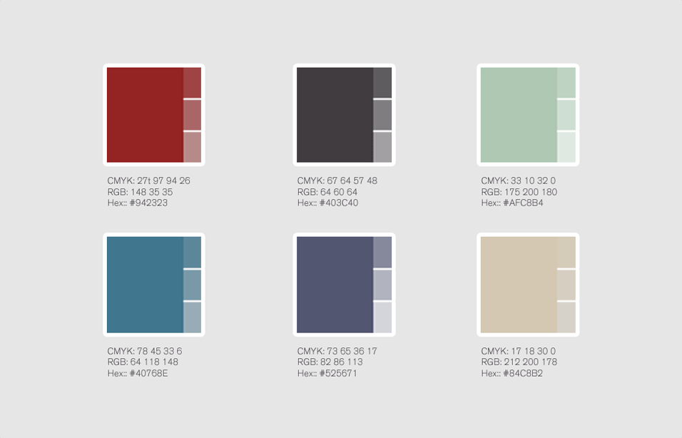 Hello Manatee: color palette